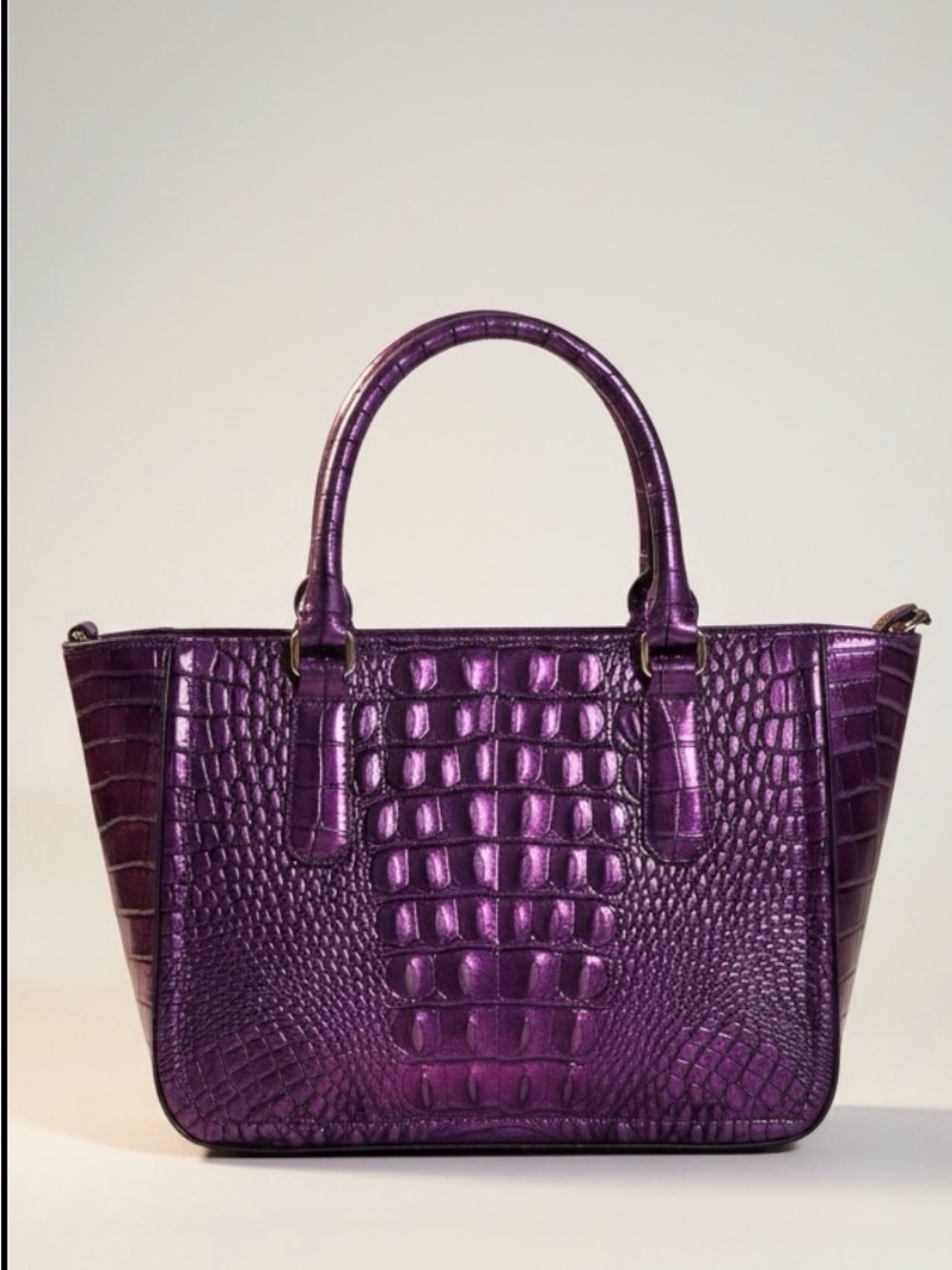 Brahmin Small Ashley Genuine Leather Satchel - Picture 2 of 4